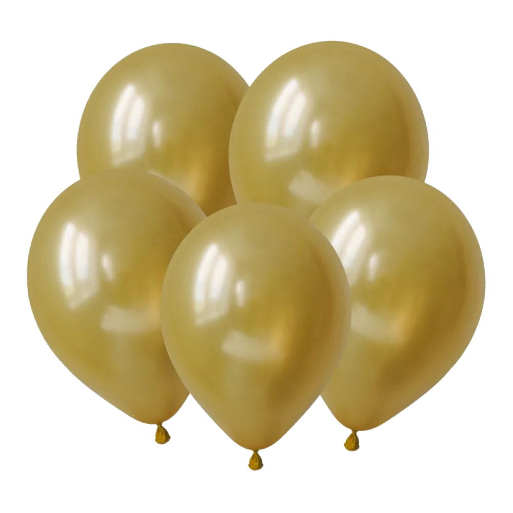 Шар: Шар V (12"/30 см) Металлик Золото, 1 шт. Decobal (Вьетнам)