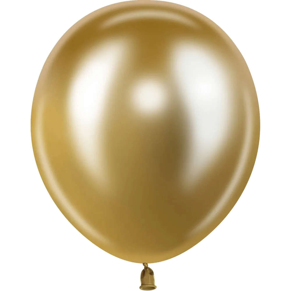 Шар: Шар (5''/13 см) Золото, хром, 50 шт. 512 (Китай)
