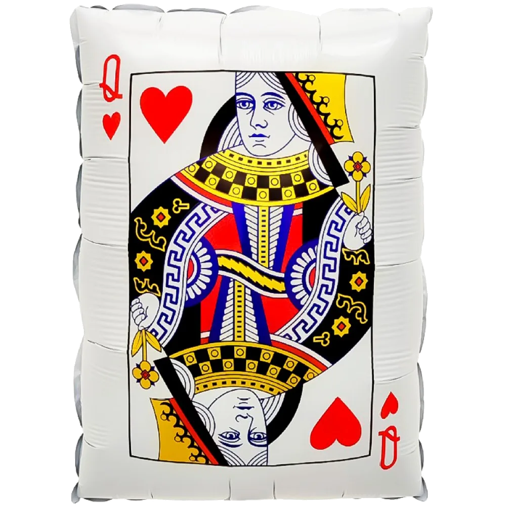 Шар: Шар (22''/56 см) Фигура, Покер, Карта Дама Червей