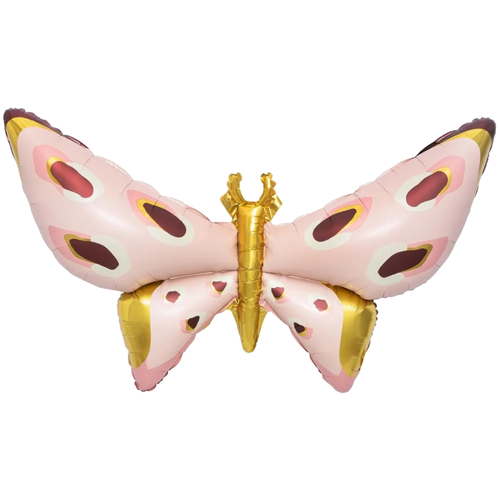 Шар: Шар 3D (45''/114 см) Фигура, Бабочка, Карнавальные крылья, Розовый, 1 шт. в уп. 3.1 П