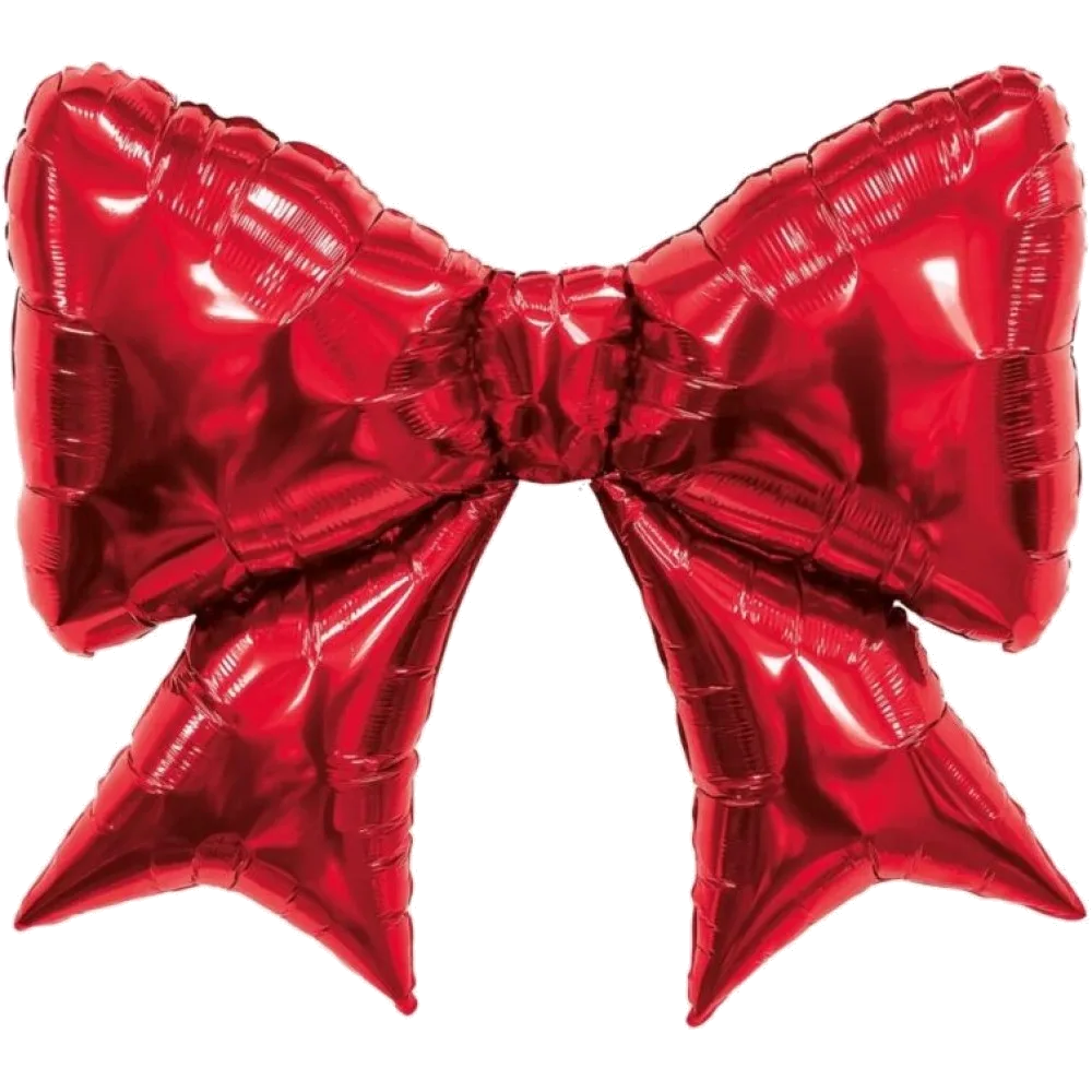 Шар: Шар (39''/99 см) Фигура, Бант, Красный, 1 шт. в уп. Agura (Россия)