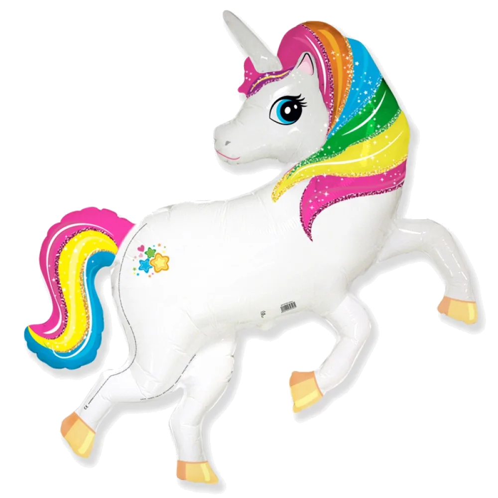Шар: Шар (42''/107 см) Фигура, Радужный единорог, 1 шт. Flexmetal (Испания)