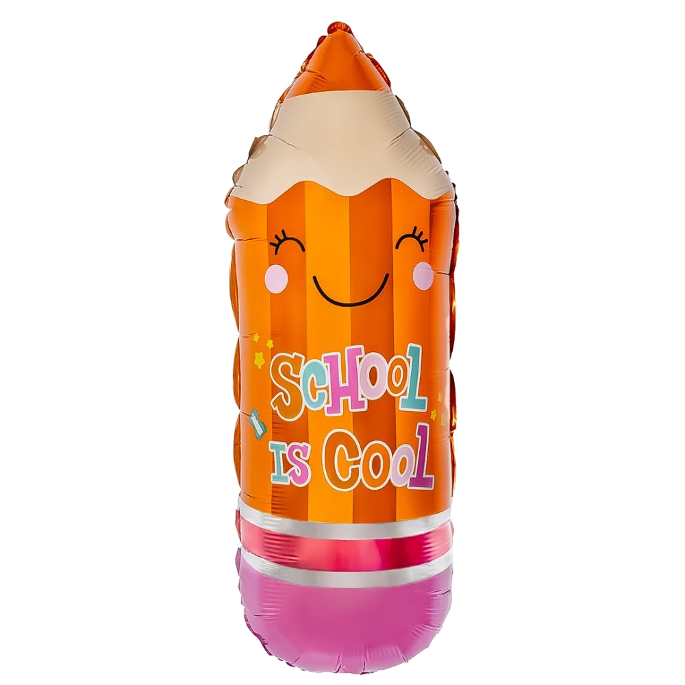 Шар: Шар (29''/74 см) Фигура, Школьный карандаш, Оранжевый