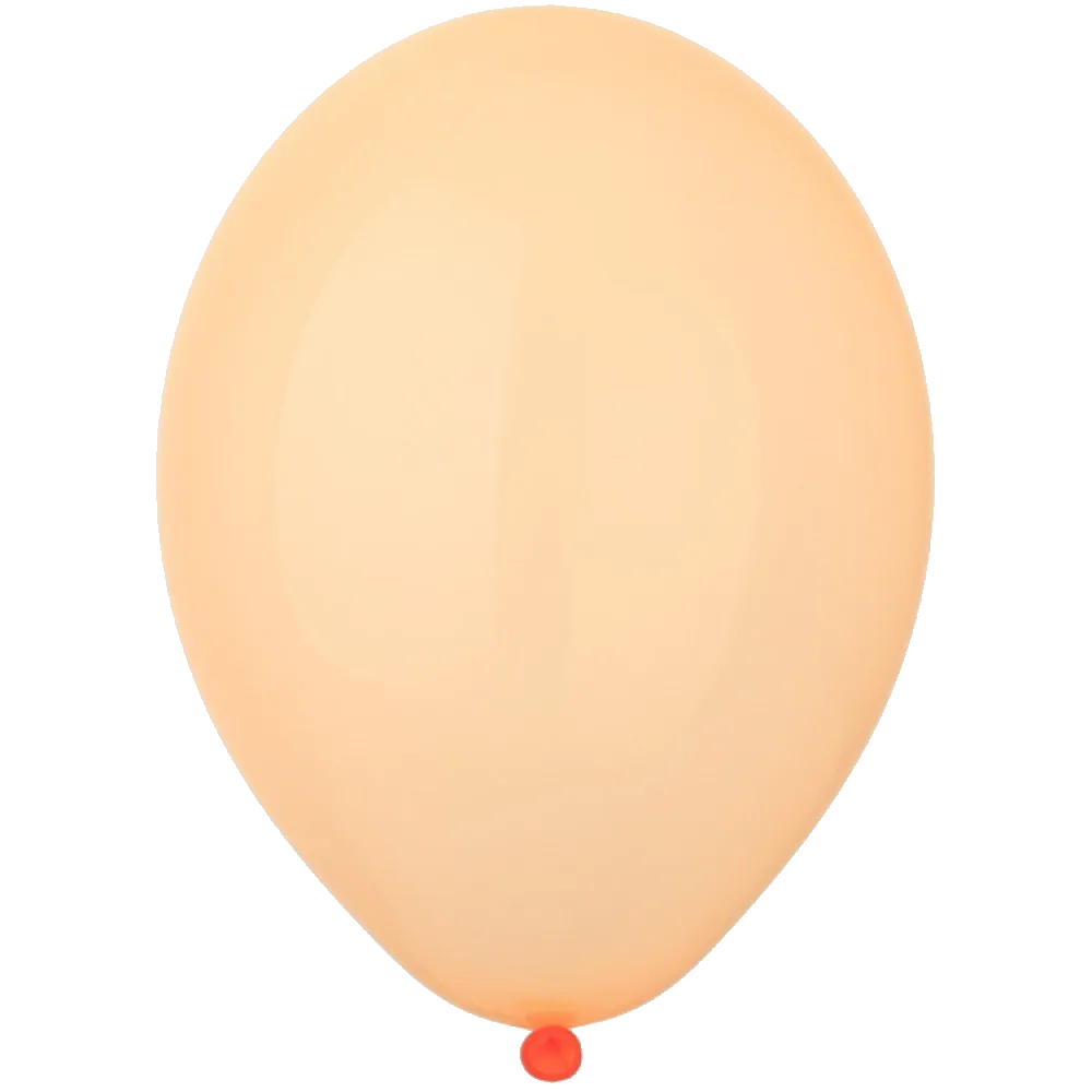 Шар: Шар (14"/36 см) Светло-оранжевый, кристалл, 1 шт. Belbal (Бельгия)