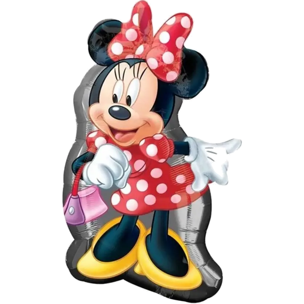 Шар: Шар (30''/76 см) Фигура Минни Маус в красном платье, 1 шт.1.3П