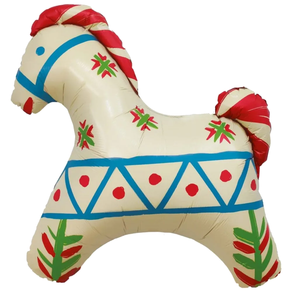 Шар: Шар (32''/81 см) Фигура, Лошадка Русский узор