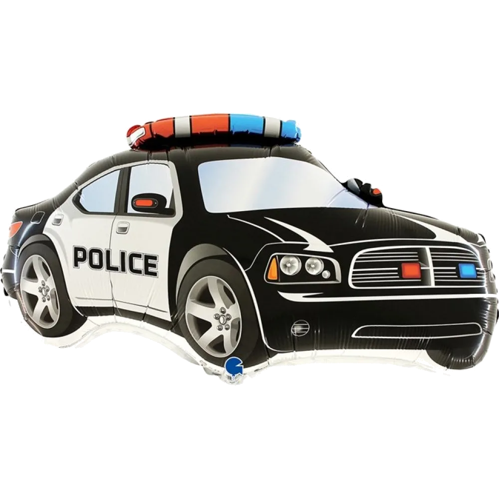Шар: Шар (28''/71 см) Фигура, Полицейская машина, Черный