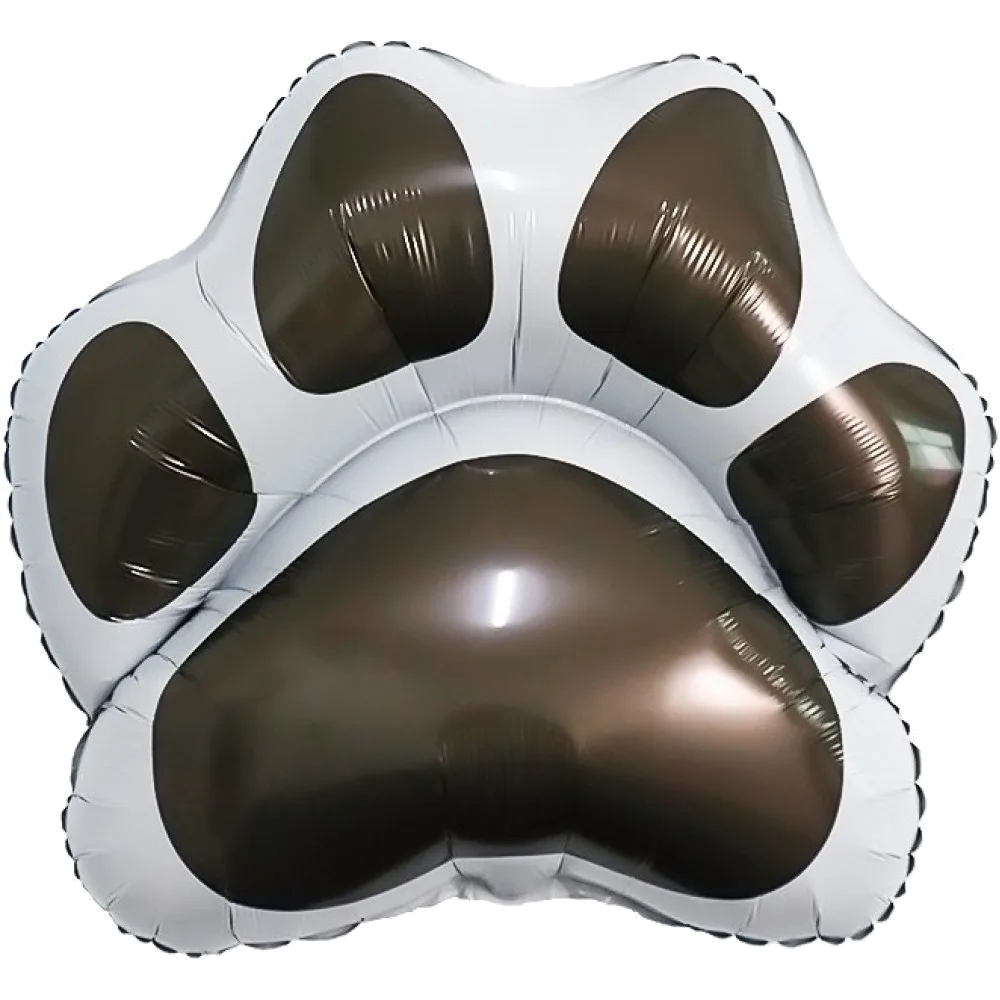 Шар: Шар (28''/71 см) Фигура, Лапка, Черный, 1 шт.