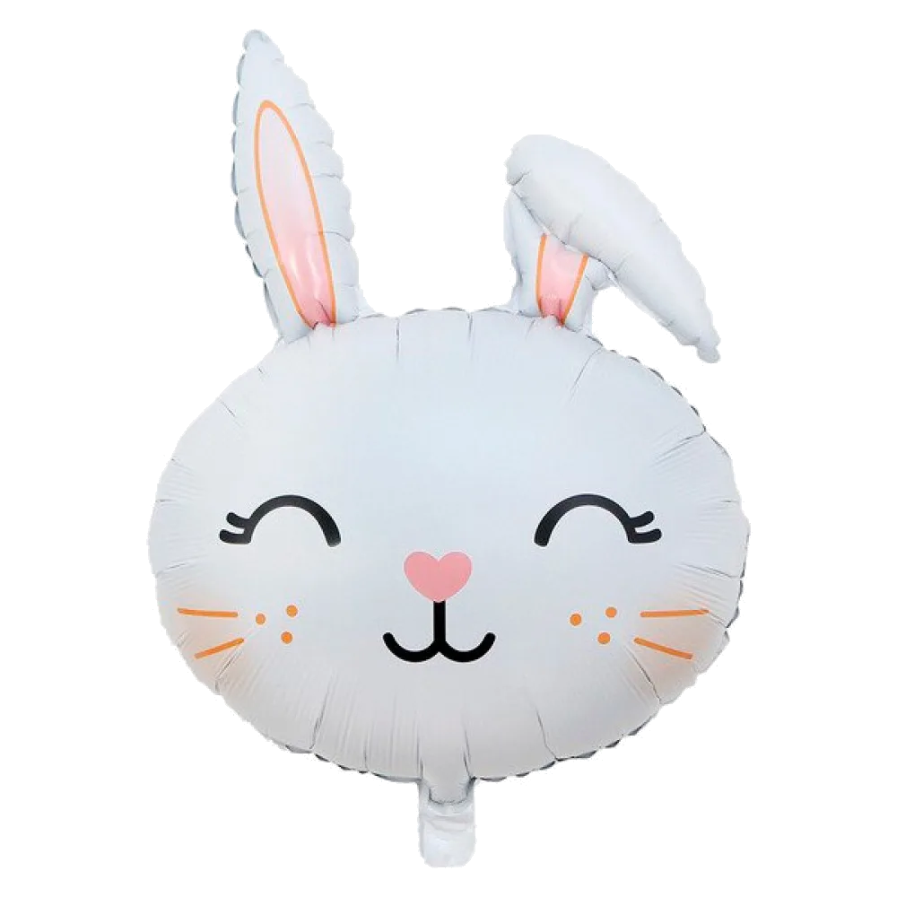 Шар (30"/76 см) Фигура Зайчик улыбающийся