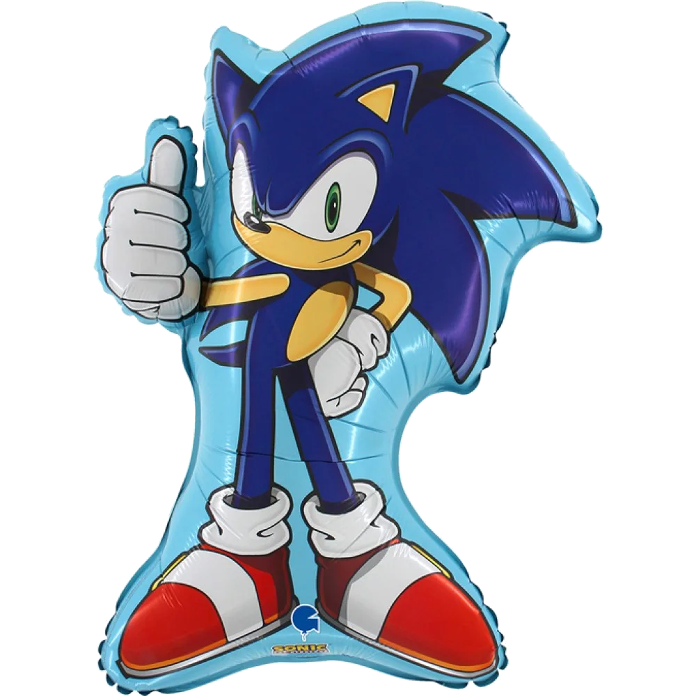 Шар: Шар (28''/71 см) Фигура, Соник, 1 шт. Grabo (Италия)