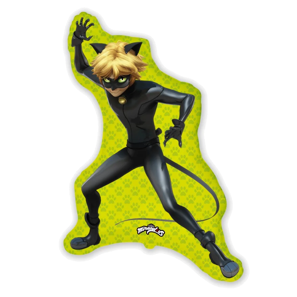 Шар: Шар (35''/89 см) Фигура, Супер-кот (Леди Баг), 1 шт. Flexmetal (Испания)