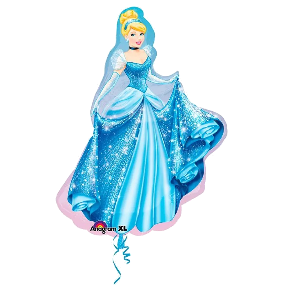 Шар: Шар (42"/106 см) Фигура, Принцесса Золушка, 1 шт. Anagram (США)3.9П