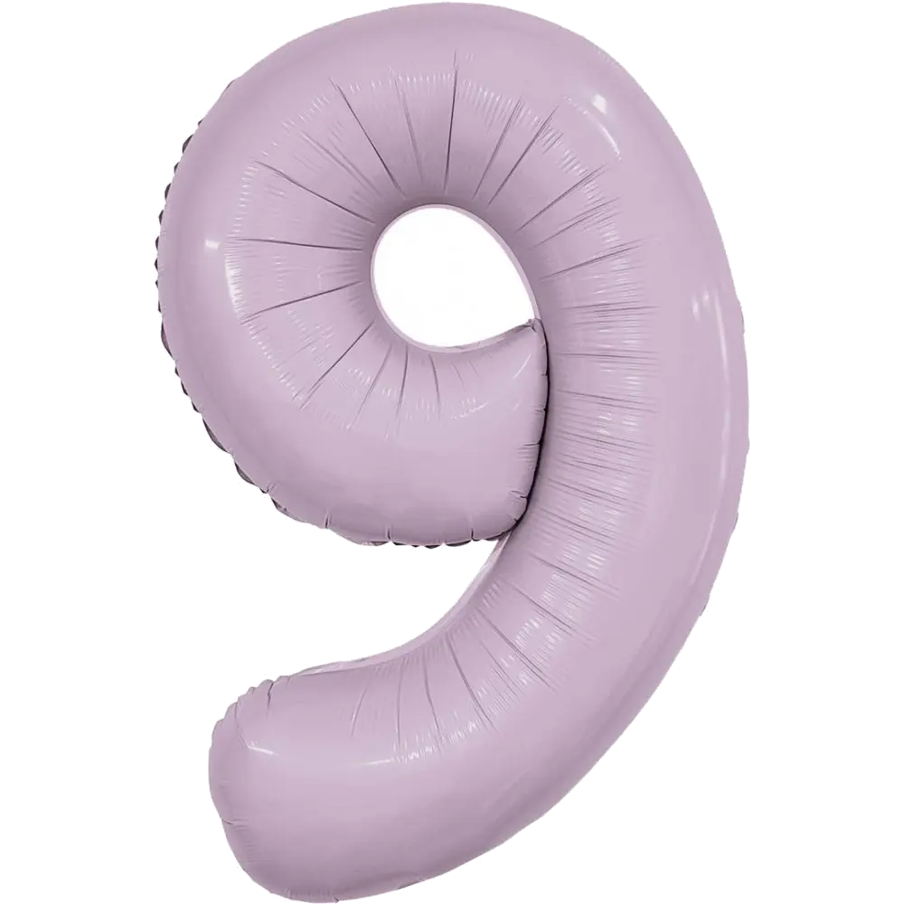 Шар Шар (40''/102 см) Цифра, 9 Slim, Орхидея, Цифра, 40"/102 см