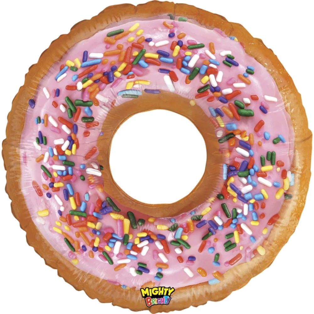 Шар: Шар (39''/99 см) Фигура, Пончик, Розовый