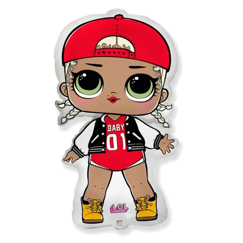 Шар: Шар (33''/84 см) Фигура, Кукла ЛОЛ (LOL), Модная подружка, 1 шт. Flexmetal (Испания)1.5П