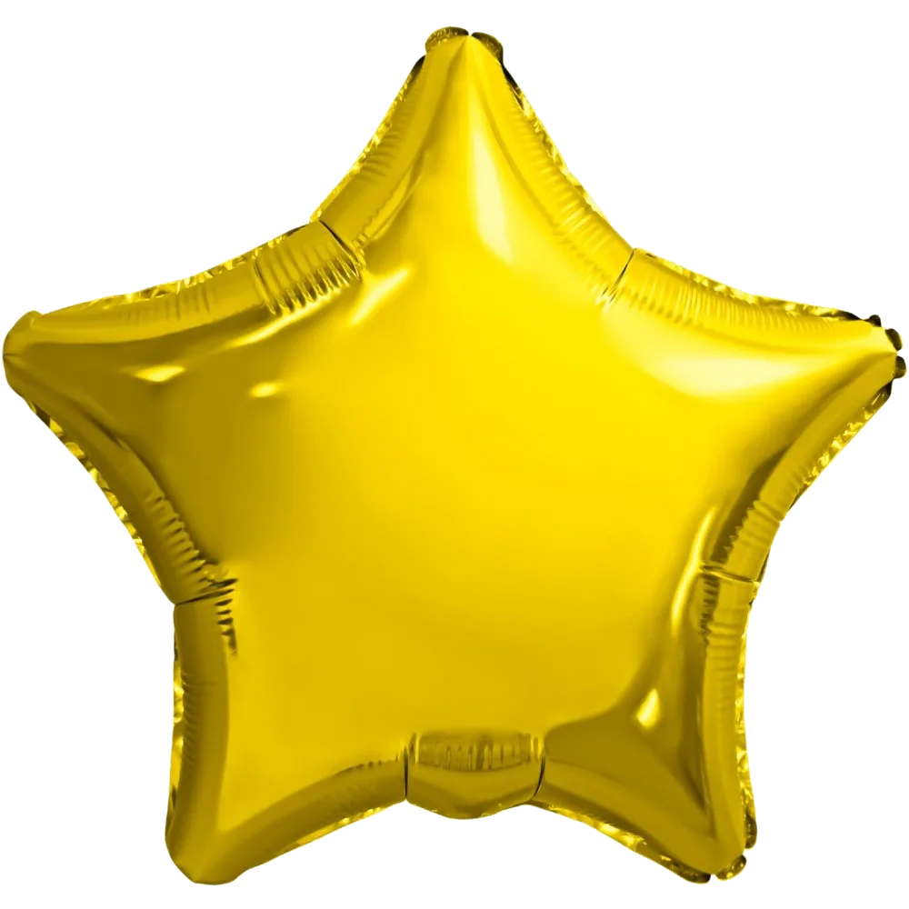 Шар: Шар Аг (19"/48 см) Звезда, Золото