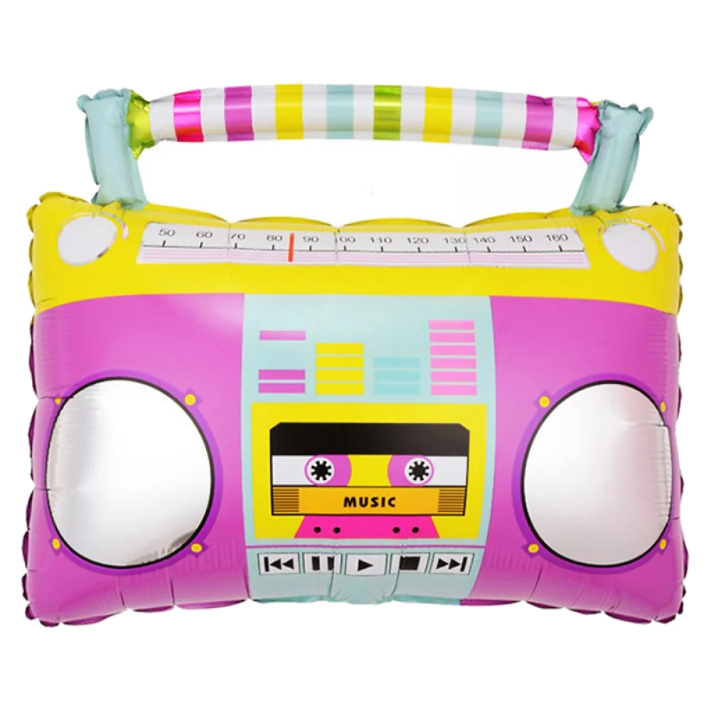 Шар: Шар (23''/58 см) Фигура Магнитофон розовый, 1 шт. в уп.