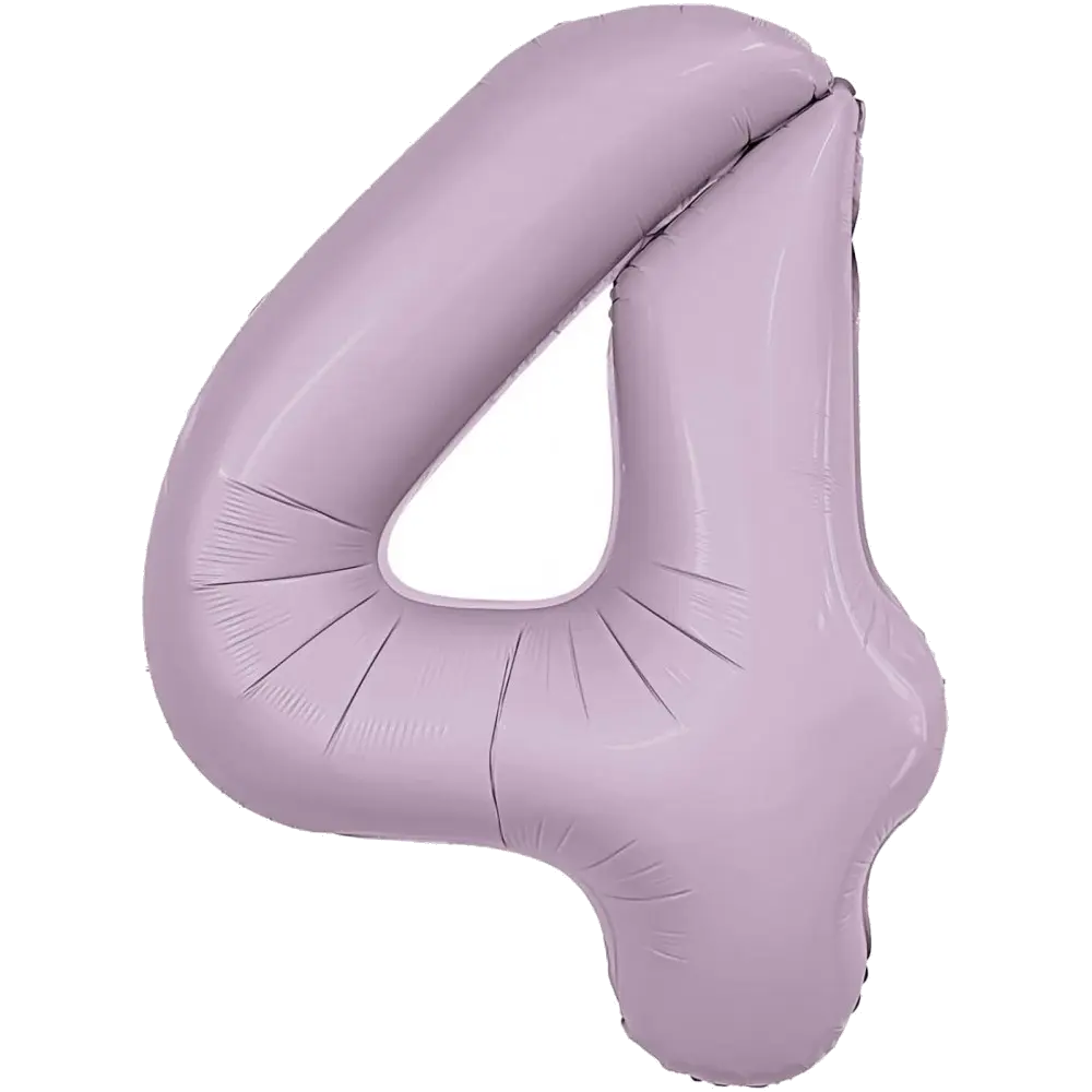 Шар Шар (40''/102 см) Цифра, 4 Slim, Орхидея, Цифра, 40"/102 см