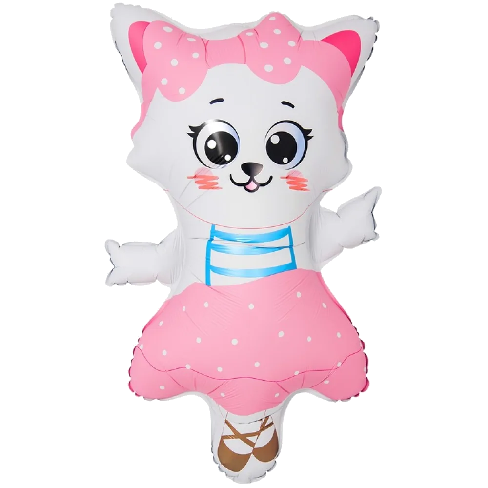 Шар: Шар (38"/96 см) Фигура Кошка танцующая, 1 шт.2.4 П