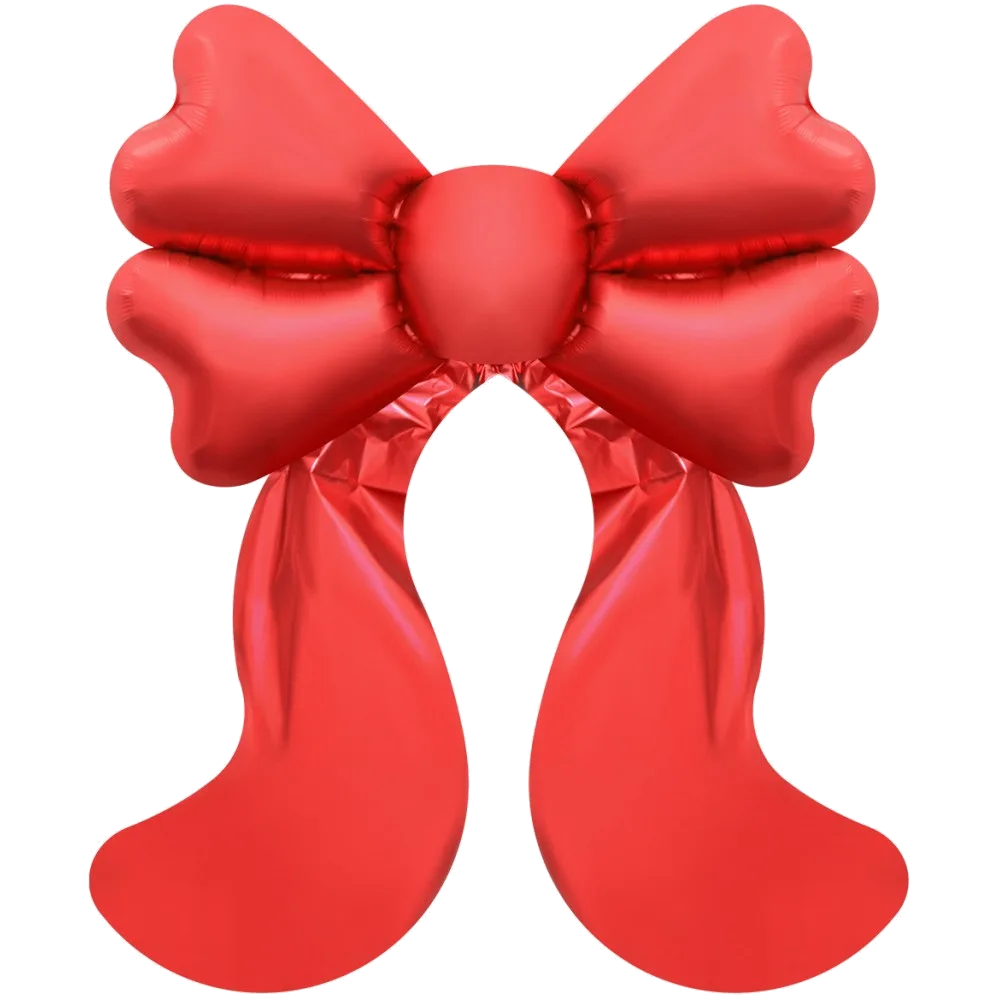 Шар: Шар (68''/173 см) Фигура, Бант, Красный, 1 шт. в уп. 8 П