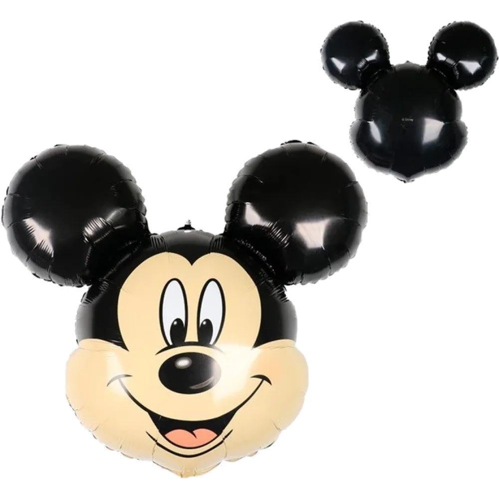 Шар: Шар (46"/119 см) Фигура Голова, Микки Маус, 1 шт. 6.8П