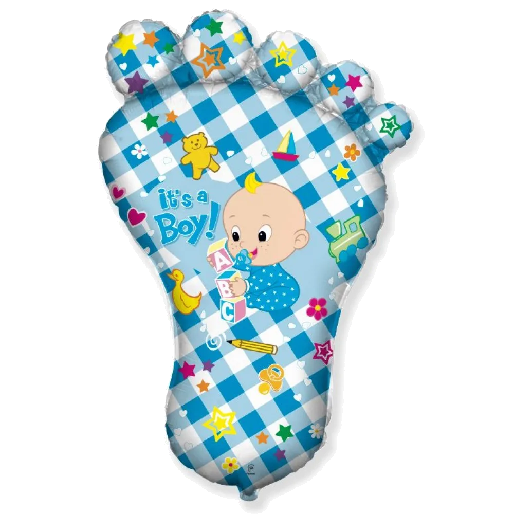 Шар: Шар (38"/96 см) Фигура, Ножка мальчика, 1 шт. Flexmetal (Испания)