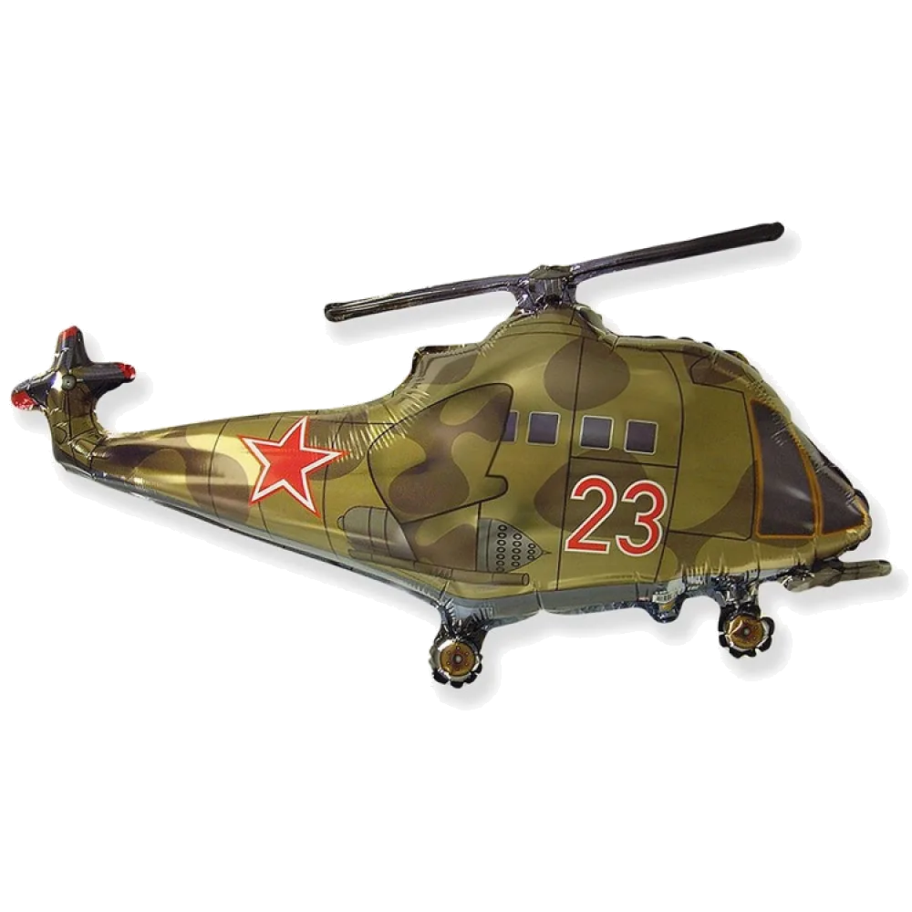 Шар: Шар (23"/58 см) Фигура, Вертолет