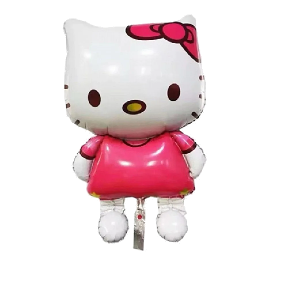 Шар: Шар (41''/104 см) Фигура, Котик в розовом платье, с бантом (китти), 1 шт. в уп.