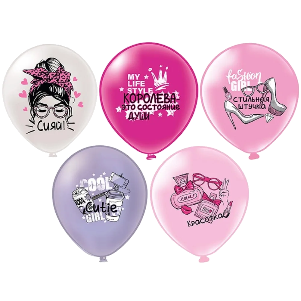 Шар: Шар (12''/30 см) Стильная штучка, 25 шт. ВК (Таиланд)