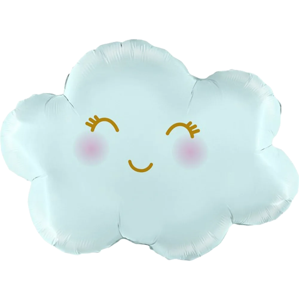 Шар: Шар (28''/71 см) Фигура, Маленькое облако, Голубой