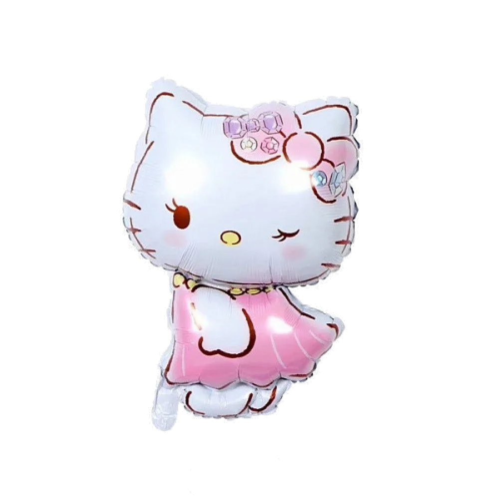 Шар: Шар (26"/66 см) Фигура, Котик в платье, Розовый, 1 шт. Китти