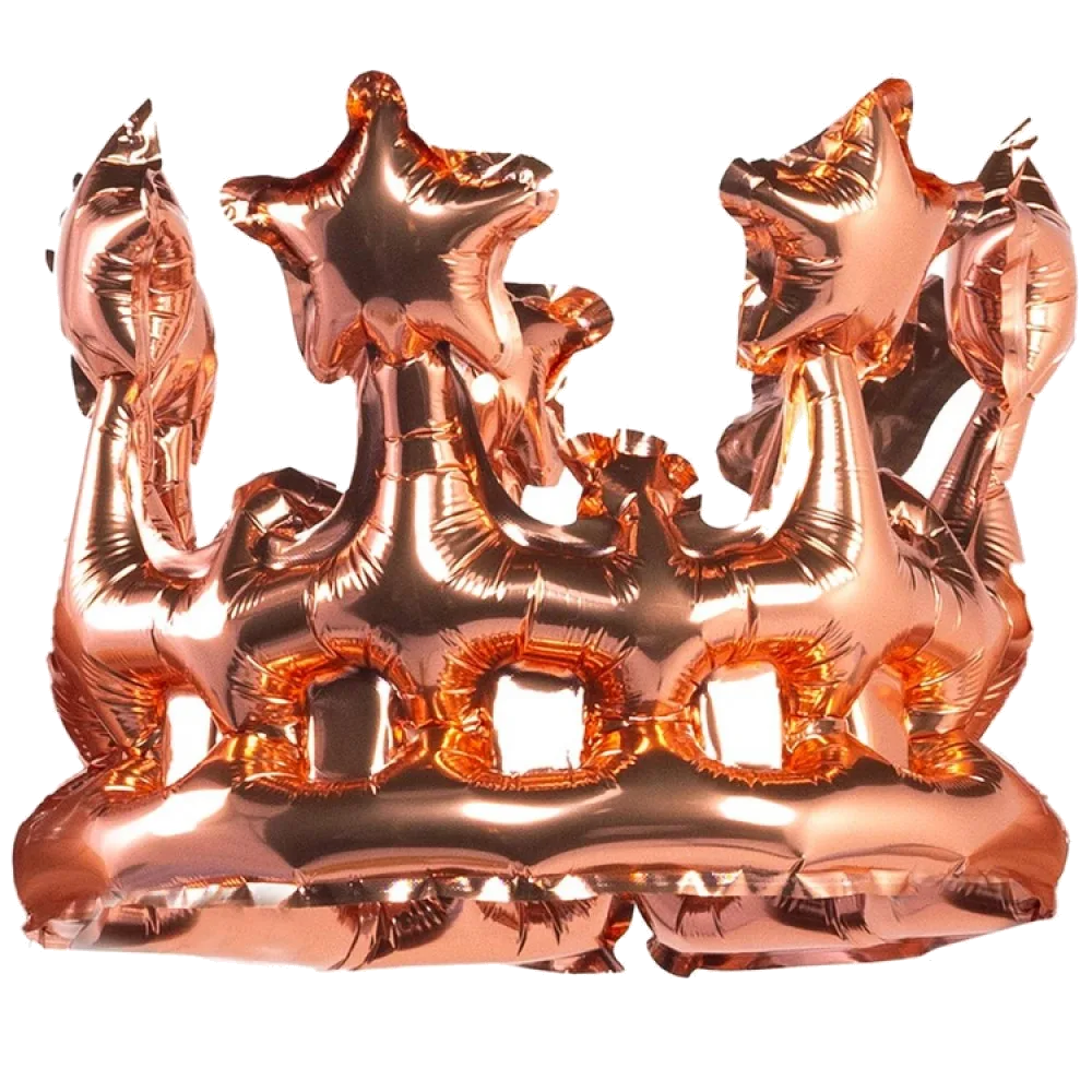 Шар: Шар (8"/20 см) Фигура AIR Корона розовое золото