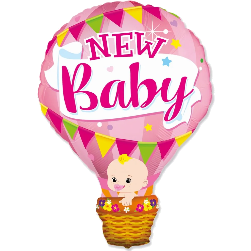 Шар: Шар (36"/91 см) Фигура, Воздушный шар для девочки, Розовый