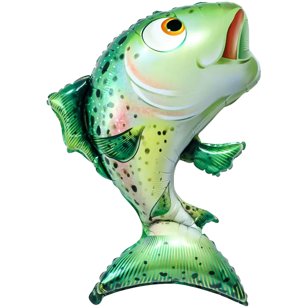 Шар: Шар (35''/89 см) Фигура, Рыба Лосось, 1 шт. в уп.