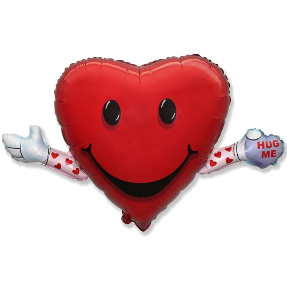 Шар: Шар (41''/104 см) Фигура, Любовь и объятия, Красный