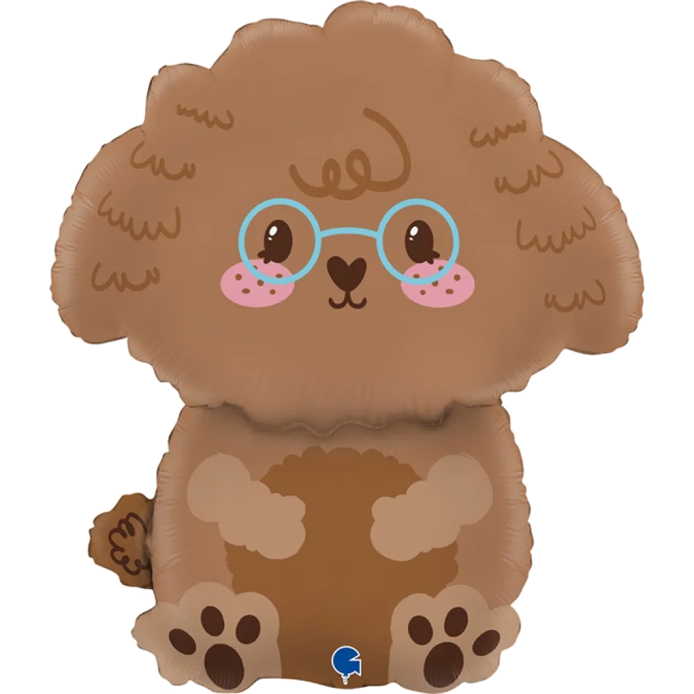 Шар: Шар (21''/53 см) Фигура, Пудель, 1 шт. в уп. Grabo (Италия)