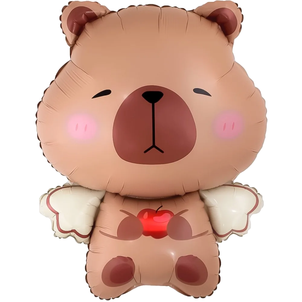 Шар: Шар (27''/69 см) Фигура, Капибара с крылышками