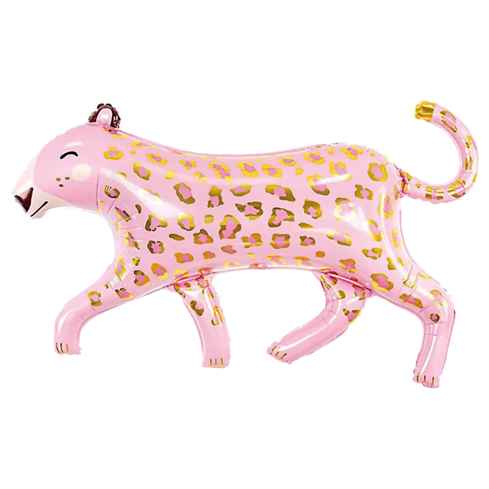 Шар: Шар (46''/117 см) Фигура, Леопард, Розовый, 1 шт. 3П