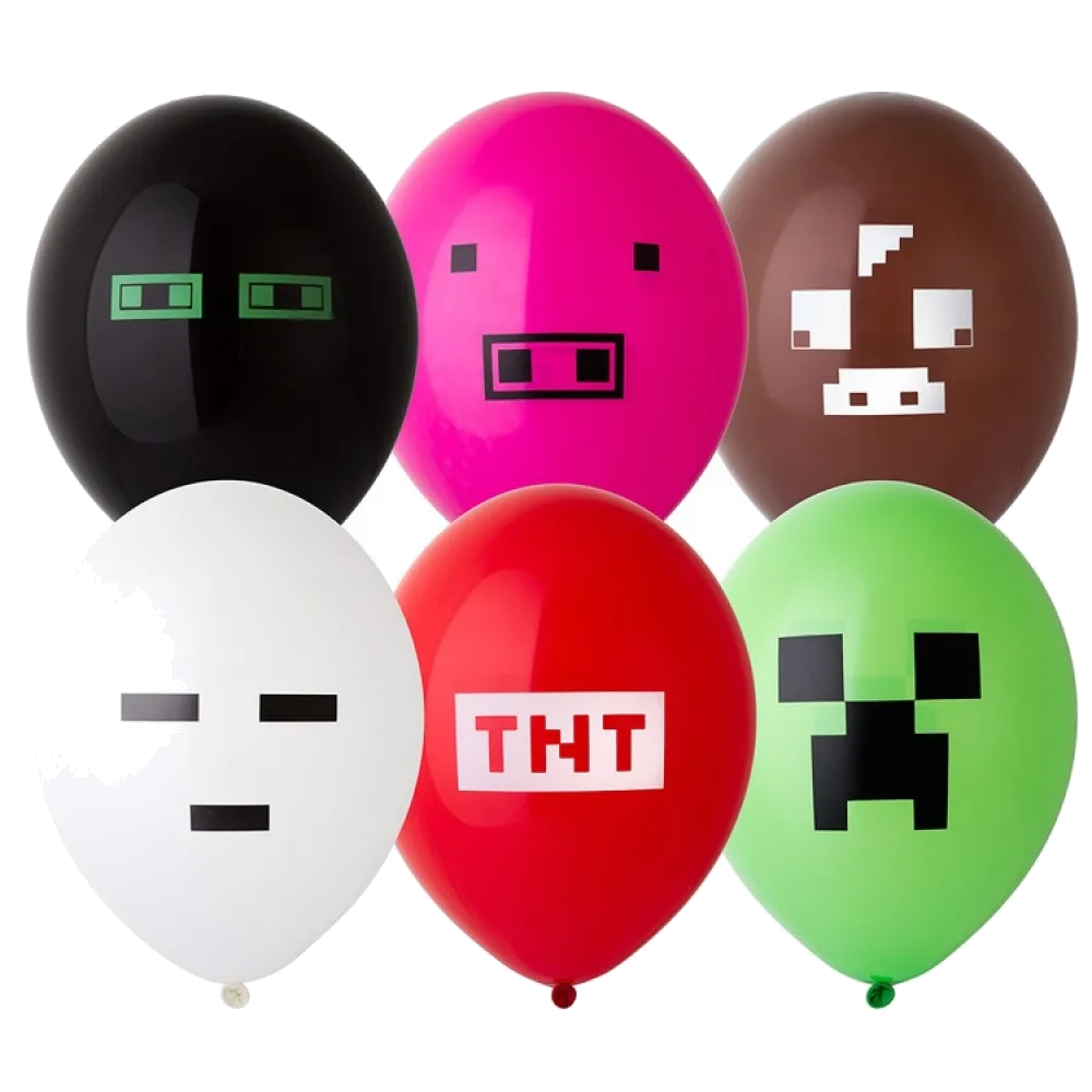 Шар: Шар (14"/36 см) Пиксели, 1 шт. Belbal (Бельгия)