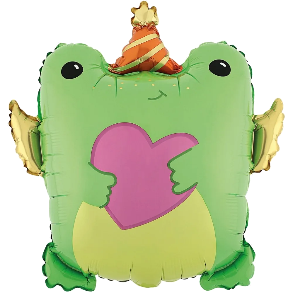 Шар: Шар (28''/71 см) Фигура Лягушка с сердечком