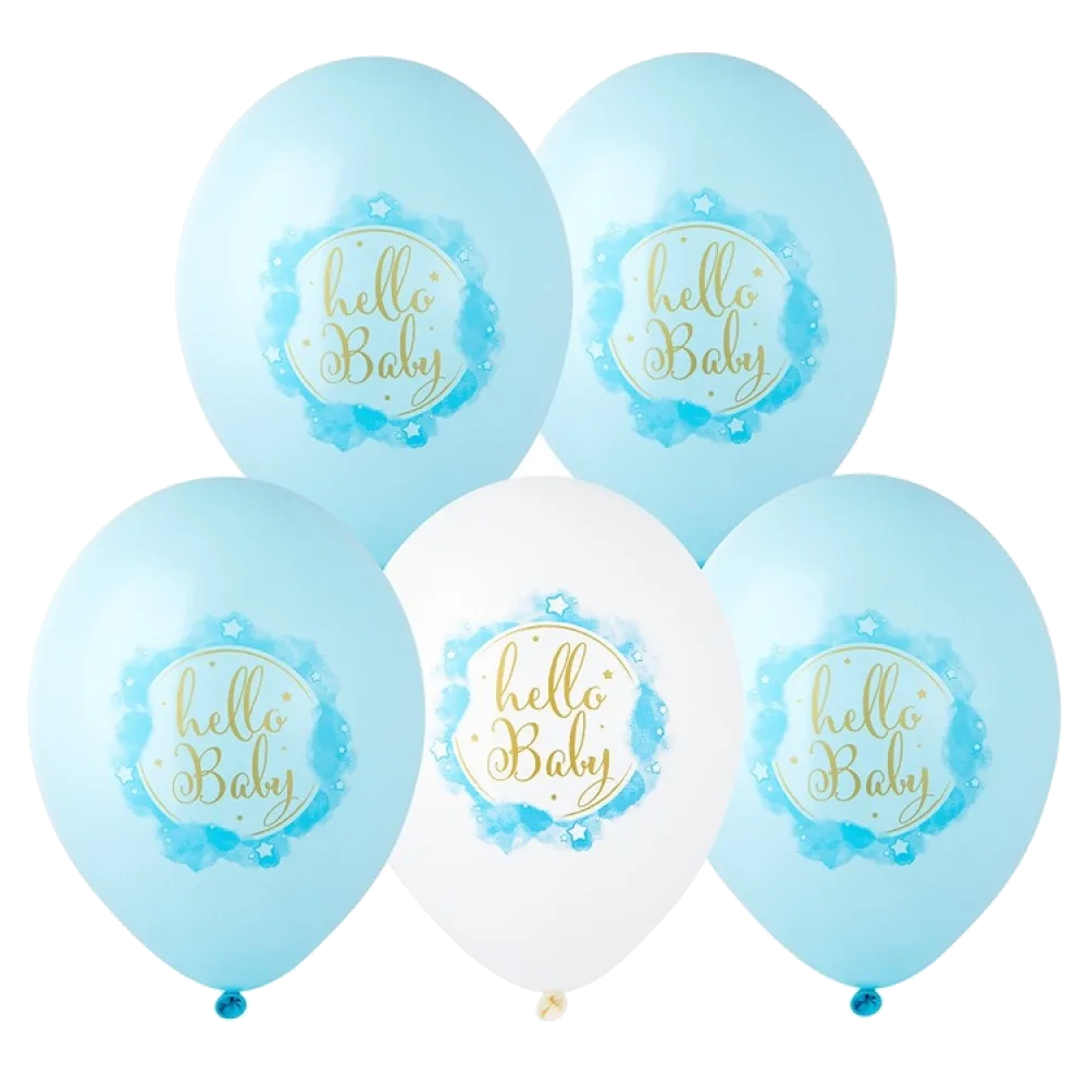 Шар: Шар (14"/36 см) Hello Baby Boy, 1 шт. Belbal (Бельгия)