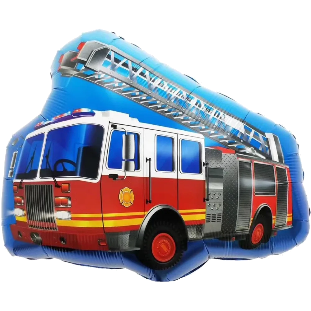 Шар: Шар (27''/69 см) Фигура, Пожарная машина с лестницей