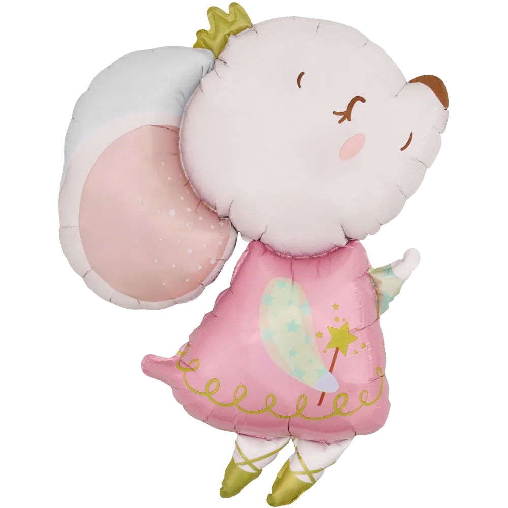 Шар: Шар (35''/89 см) Фигура, Мышка Принцесса, 1 шт. в уп. 2 П