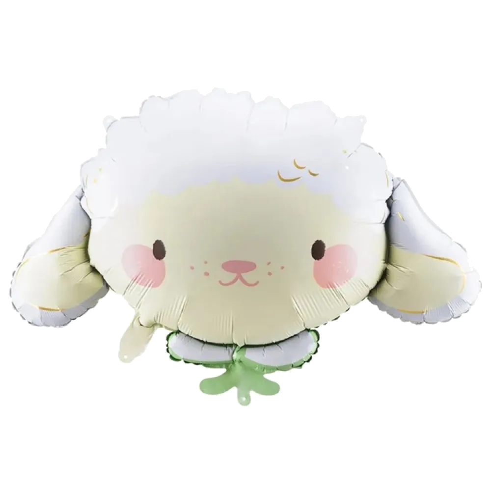 Шар: Шар (26"/66 см) Фигура Овечка голова, 1 шт. в уп. PartyDeco