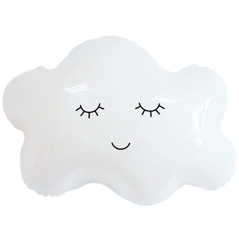 Шар: Шар (27''/69 см) Фигура, Облако, Белый, 1 шт. в уп.