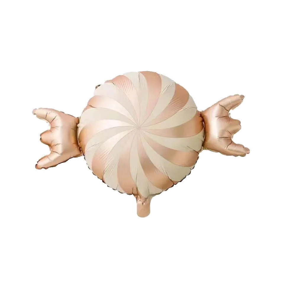 Шар: Шар (24"/60 см) Фигура Конфета сатин персиковая, 1 шт.