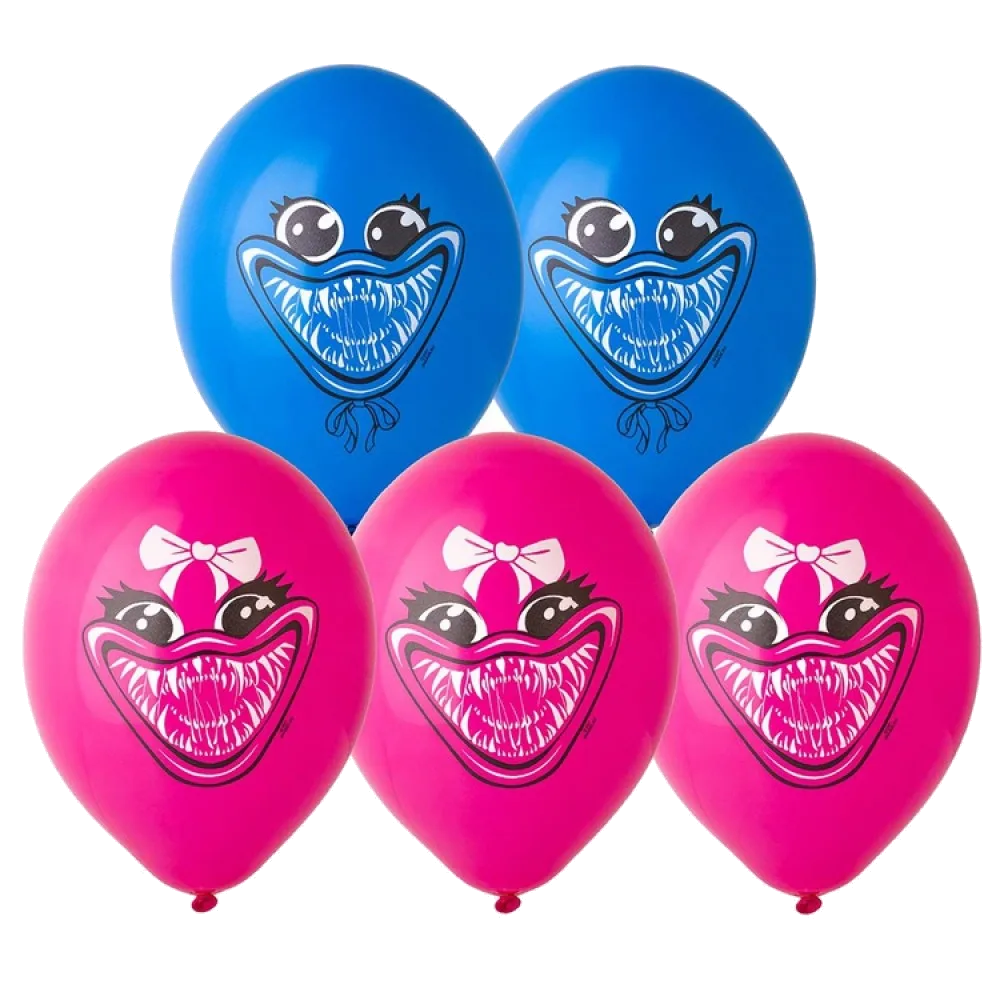 Шар: Шар (14"/36 см) Зубастики милые 2цв, 1 шт. Belbal (Бельгия)