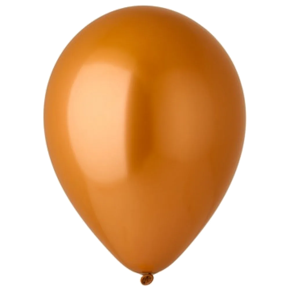Шар: Шар (12"/30 см) Хром, Оранжевый, Сатин