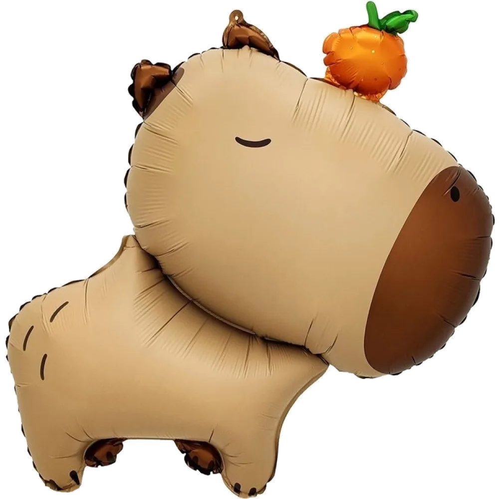 Шар: Шар (31''/79 см) Фигура, Капибара с мандаринкой