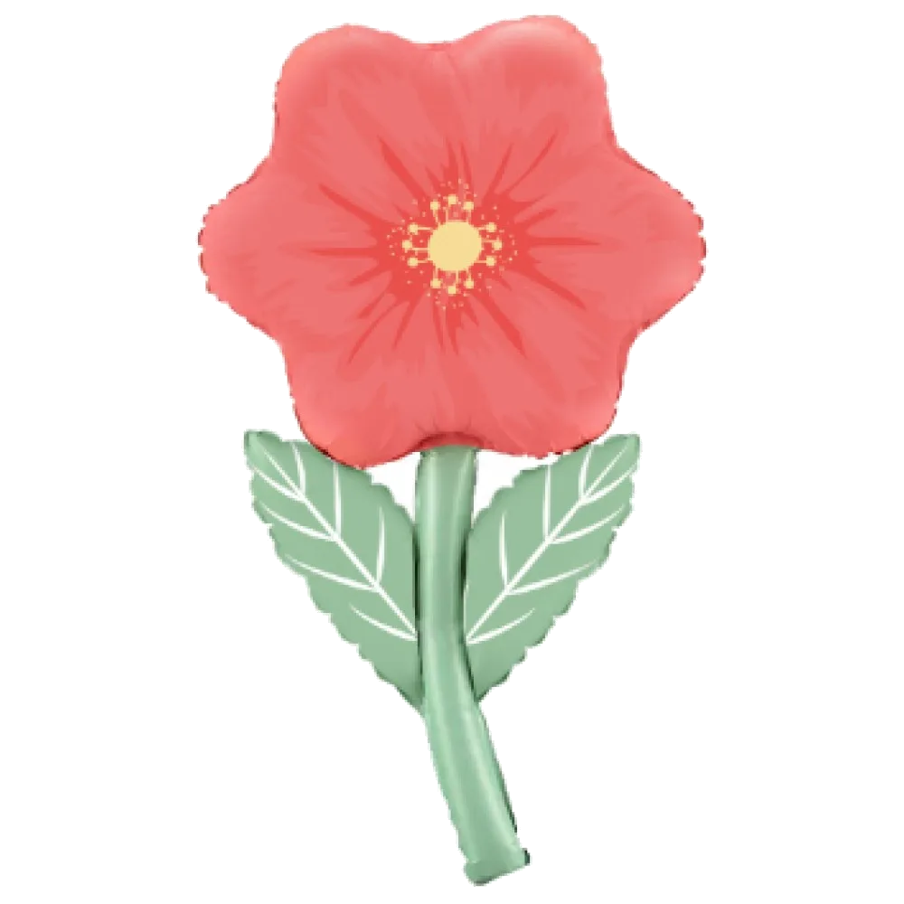 Шар: Шар (38''/97 см) Цветок, Нежный анемон, Розовый, 1 шт.